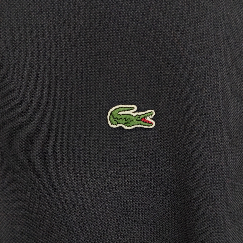 Lacoste Navy Mesh Polo Shirt - Picture 2 of 6